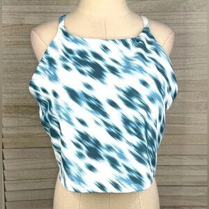 OLD NAVY (Active) Powersoft Light Support Sports Bra Blue/White-2X